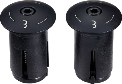 Bbb cycling capuchons de guidon en aluminium vis de vélo - embouts en aluminium vélo de route vtt - pour guidon ⌀ 18 - 22 mm - 2 pièces - noir - bht-97