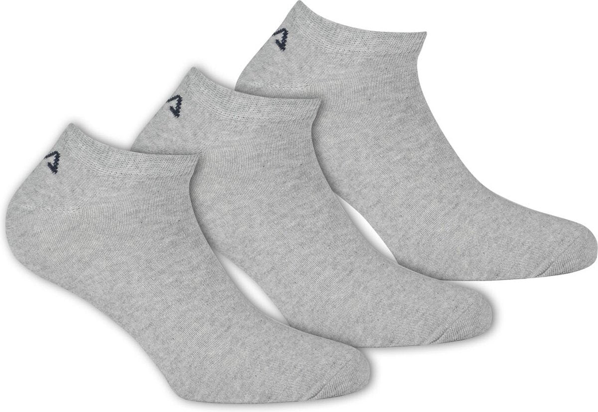 Fila - chaussettes invisibles 3-pack - chaussettes unisexes - 39-41 - gris