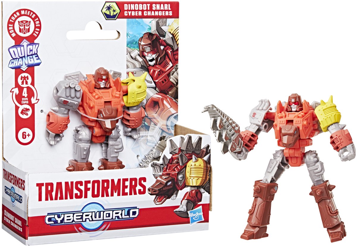 Transformers Cyberworld Dinobot Snarl Cyber Changeurs - figurine articulée