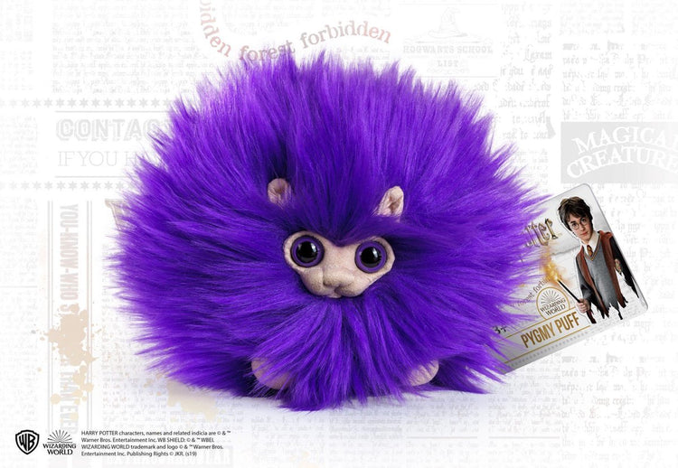 The Noble Collection Harry Potter peluche peluche pygmée bouffée 15 cm violet
