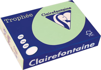 Papier coloré Clairefontaine trophée, a4, 80 g, 500 feuilles, vert naturel