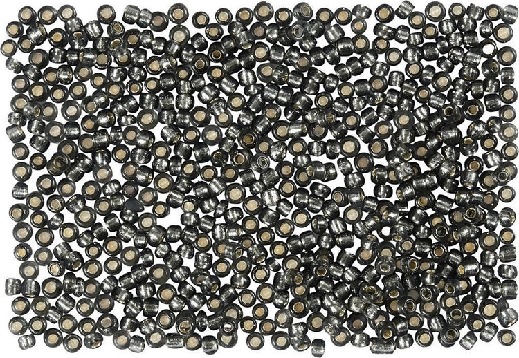 Perles de rocaille Creativ Company, d 1,7 mm, taille 15 0, diamètre du trou 0,5-0,8 mm, gris vert, 500 gr 1 sachet