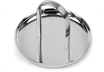 Zilverstad - bol à chocolat elana couleur argent - plateau rond - astuce cadeau fête des mères !