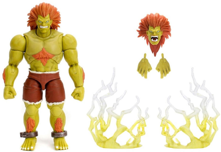 Jada Toys Ultra Street Fighter II : Figurine d'action Final Challengers 1 12 Blanka 19 cm