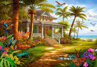 Castorland puzzle Palm House 1500 pièces de puzzle amusant.