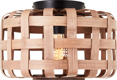 Brilliant woodline - plafonnier - e27 max 1x60w - noir naturel