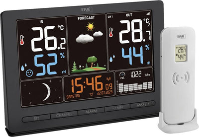 Tfa dostmann saison 2 35.1118.01 station météo sans fil prévisions pour 12 à 24 heures nombre de capteurs max.: 3 pièce(s)