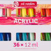 Ensemble de peinture en acrylique de création d'art talens, 36x12 ml