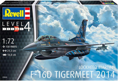 Revell modélisme kit véhicules militaires - 03844 lockheed martin f-16d Tigermeet 2014 plastique - 1:72 - modélisme