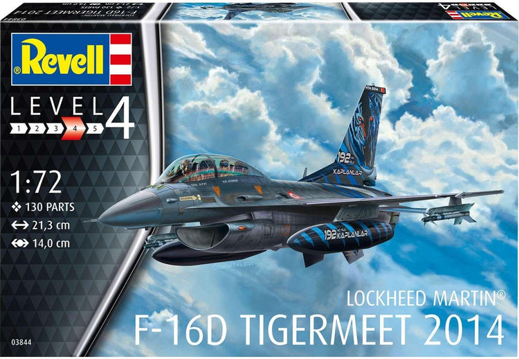 Revell modélisme kit véhicules militaires - 03844 lockheed martin f-16d Tigermeet 2014 plastique - 1:72 - modélisme