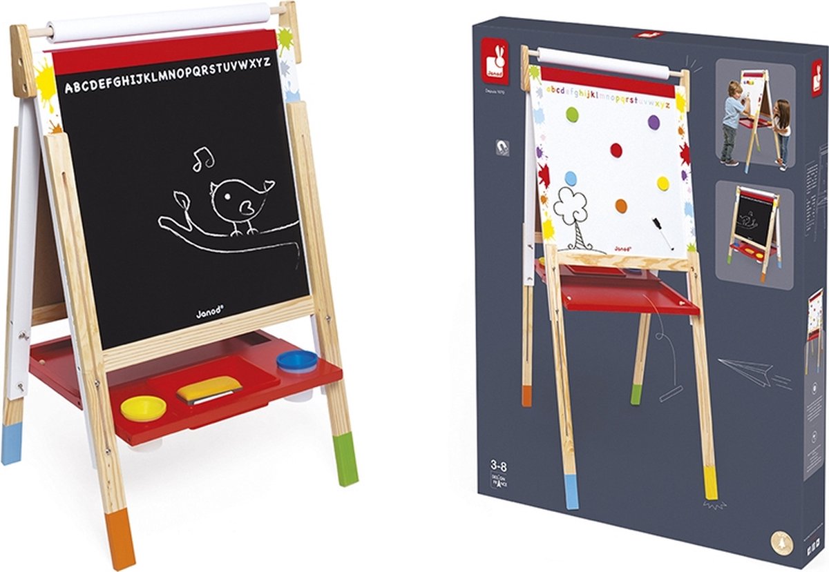Janod - tableau noir - tableau blanc orientable