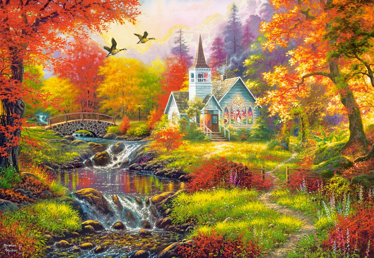 Castorland puzzle Ambiance d'automne - Puzzle 1000 pièces.