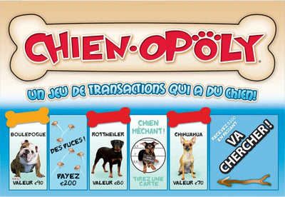Tard pour le ciel chien opoly - jeu de société