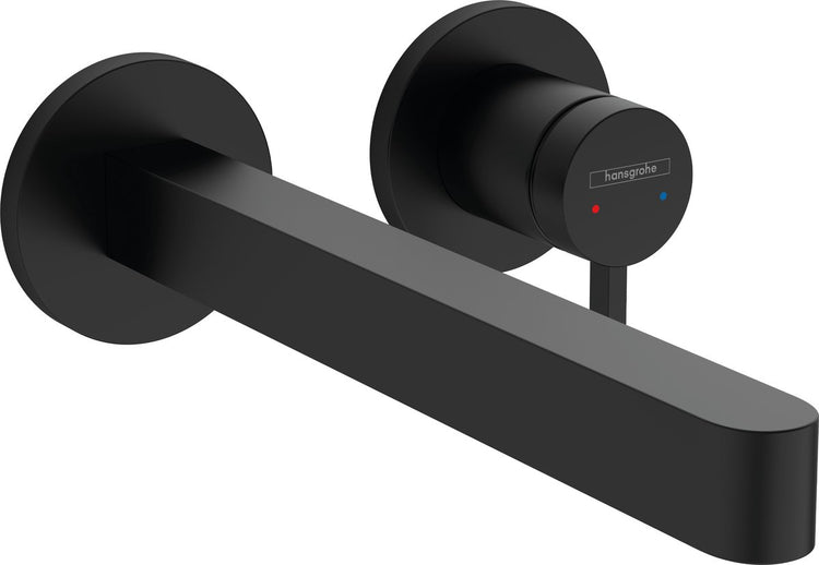 Hansgrohe finoris - mitigeur lavabo à encastrer - commande monocommande - avec bouchon de vidange - 228 mm - noir mat