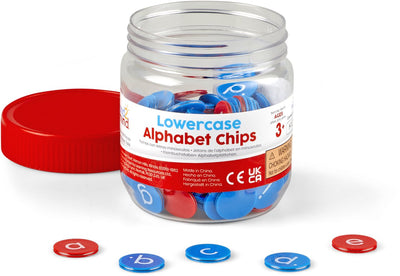 Ressources d'apprentissage puces alphabet minuscules, 156 puces - 1+