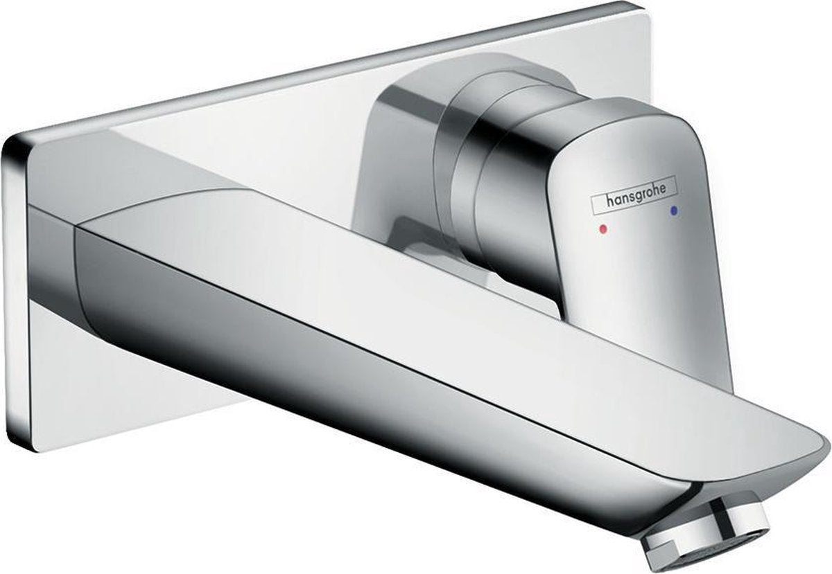 Hansgrohe Logis Mitigeur de lavabo - à encastrer - set de finition - chrome - saillie du bec 195 mm