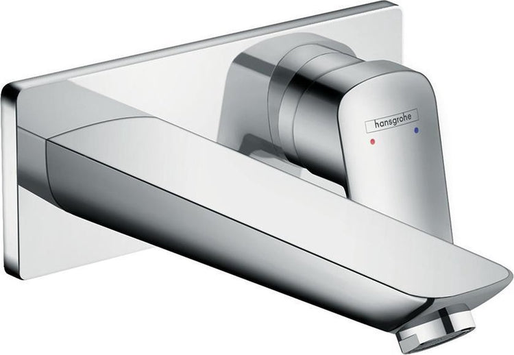 Hansgrohe Logis Mitigeur de lavabo - à encastrer - set de finition - chrome - saillie du bec 195 mm