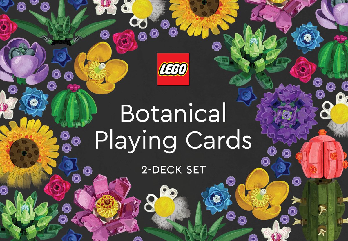 Jeu de 2 jeux de cartes botaniques Lego - - taille unique