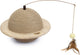 Conçu par lotte boule à gratter ondulée - arbre à chat - jouet pour chat - chat - bois - 29,5x29,5x20