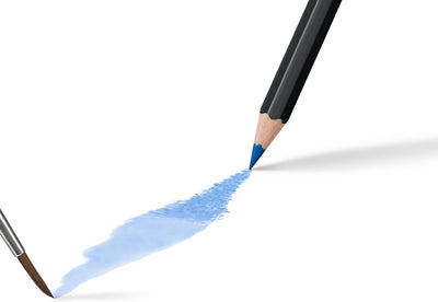 Crayons aquarelle Bic intensité - couleurs variées - paquet de 24 pièces - traits de 2,9 mm en moyenne pour un effet peinture