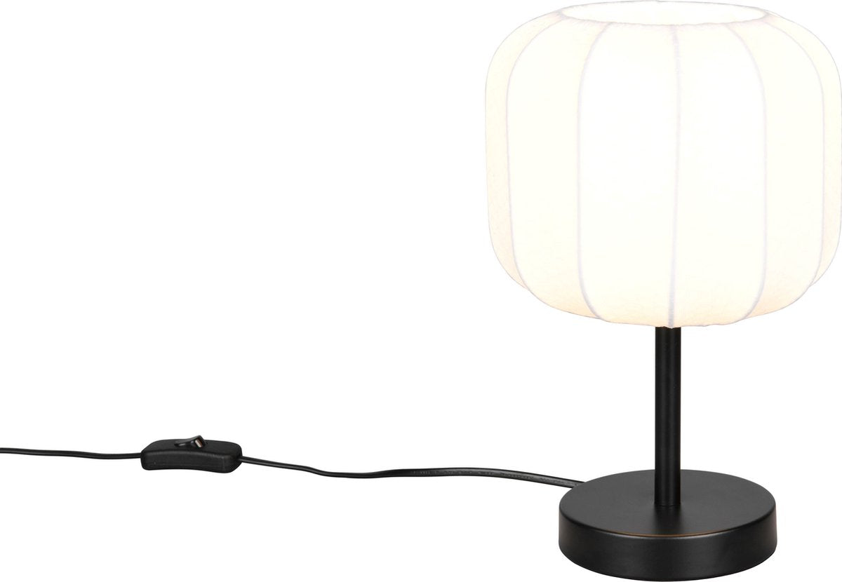 Rl live your light reality madeline - lampe de table - noir mat - excl. 1x e27 4 w - interrupteur à cordon - casalum