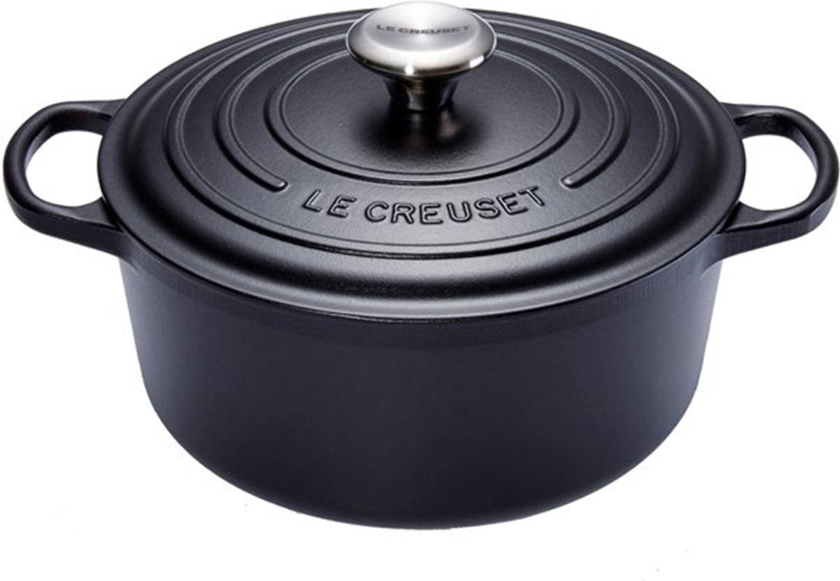 Rôtissoire signature Le Creuset noir mat - 28 cm