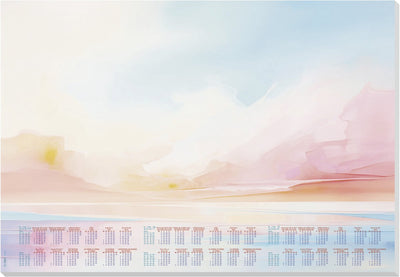 Sigel sous-main coucher de soleil magique - taille A2 - avec calendrier 2026 2027 2028 - si-h6313