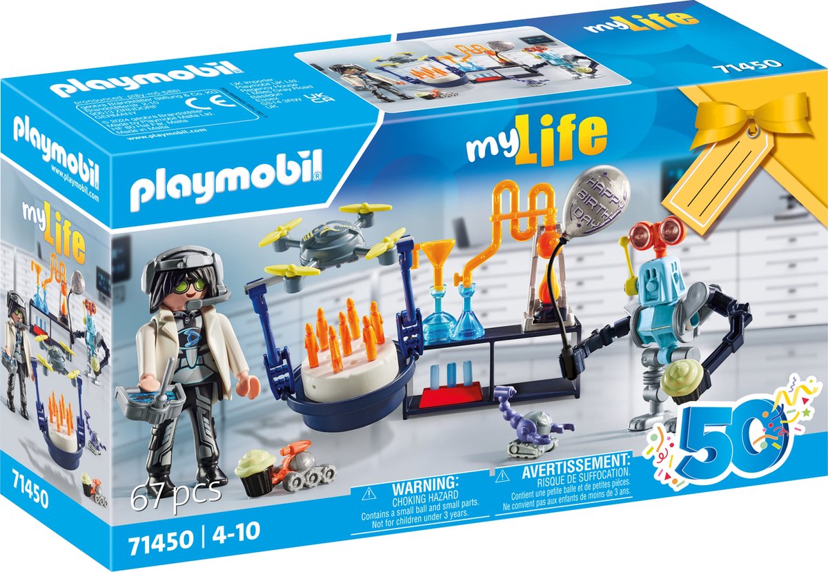 Playmobil mes chercheurs de vie avec des robots 71450