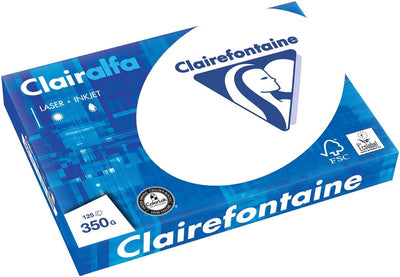 Clairefontaine clairalfa - papier de présentation - ft a3 - 350 grammes - 125 feuilles