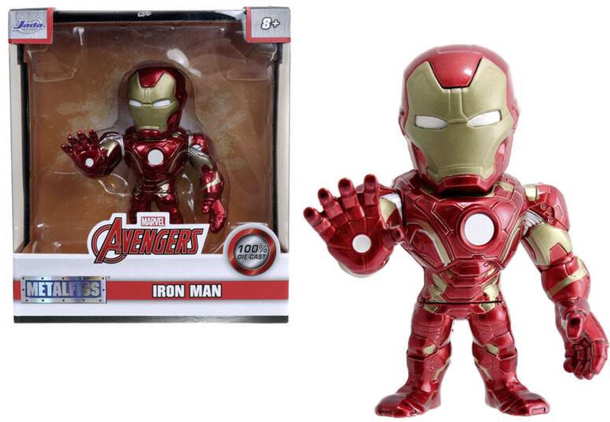 Jada ã¢â'¬" merveille ã¢â'¬" figurine ironman 10cm ã¢â'¬" métal
