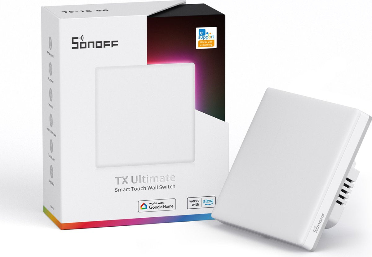 Sonoff commutateur wifi tactile intelligent pour les douanes 1 canal