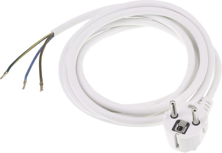 Câble de connexion Q-link - mis à la terre - 2500w - 3 x 1,0 mmâ² - 2,5 m - blanc