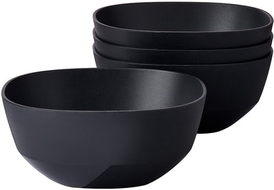 Mepal bol de service silueta - 4x 750 ml - saladier - nordique noir