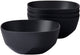 Mepal bol de service silueta - 4x 750 ml - saladier - nordique noir