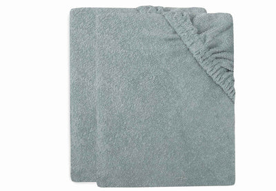 Jollein housse de matelas à langer éponge 75x85cm vert d'eau (paquet de 2)