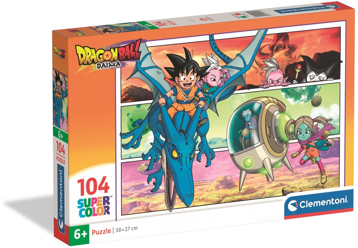 Clementoni - puzzle - dragon ball daima - 104 pièces - super - à partir de 6 ans