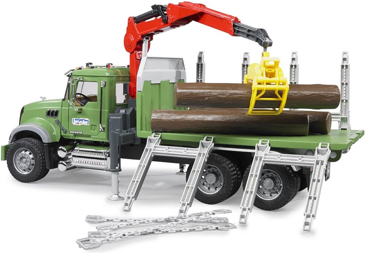 Camion de transport Bruder Mack Wood