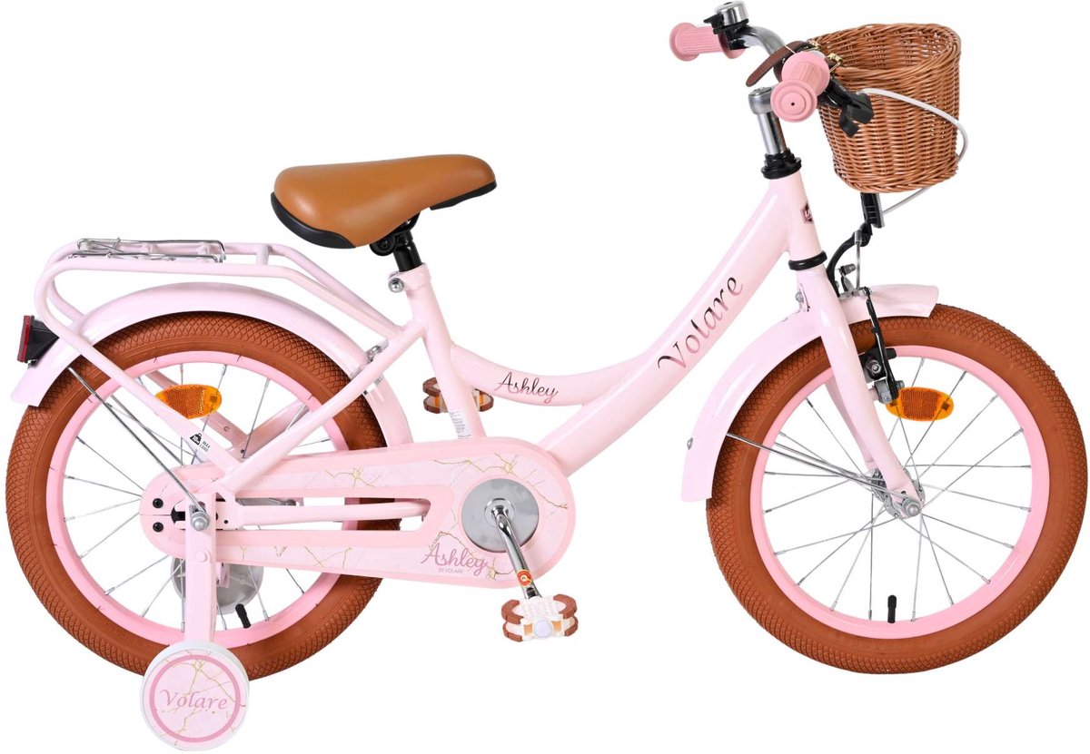 Vélo enfant Volare Ashley - filles - 16 pouces - rose