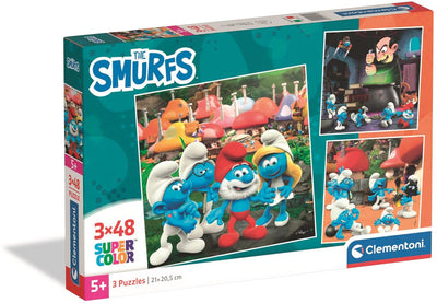 Puzzle Clementoni Schtroumpfs carrés, 3x48pcs.