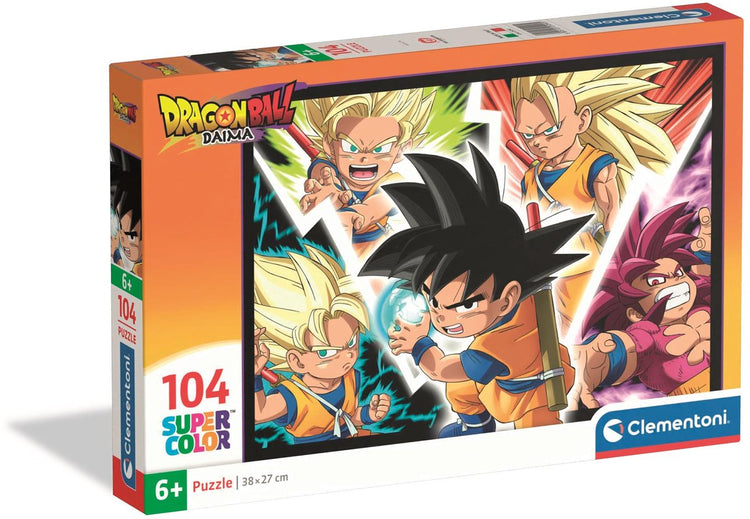 Clementoni - puzzle - dragon ball daima - 104 pièces - super couleur - à partir de 6 ans