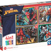 Clementoni Puzzles Marvel Spiderman, 4in1