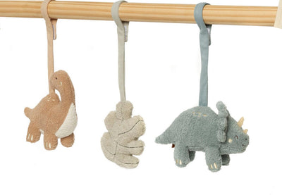 Jollein - jouets de gymnastique pour bébé - cintres pour jouets pour bébé - polyester - rugissant - dinosaures