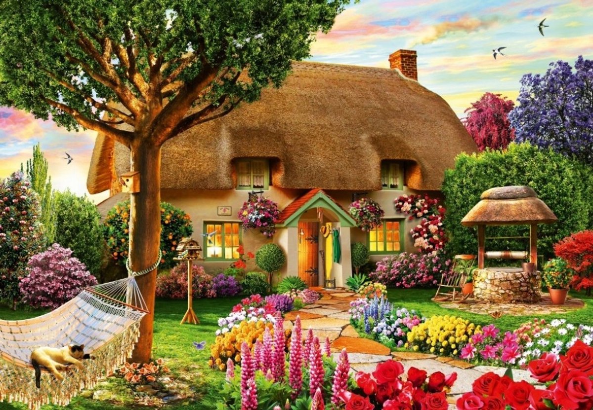 Puzzle Bluebird Puzzle Chaumière - 1000 pièces adultes.