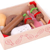 Bigjigs Boîte en bois avec produits de viande, 9 DLG.