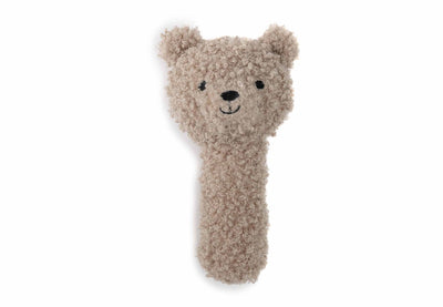 Jollein - hochet bébé - ours en peluche vert olive