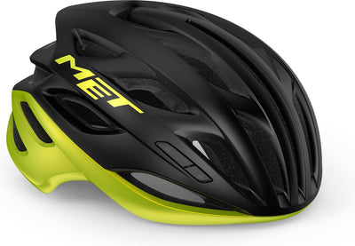 Avec estro mips casque de vélo hommes femmes - casque de vélo de course adultes - taille m (56-58cm) - noir jaune citron allic mat brillant