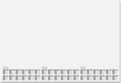 Sous-main Kangaro - calendrier 2025 2026 2027 - format 59,5x41cm - 5 pièces - détachable 30 feuilles - k-0014p225