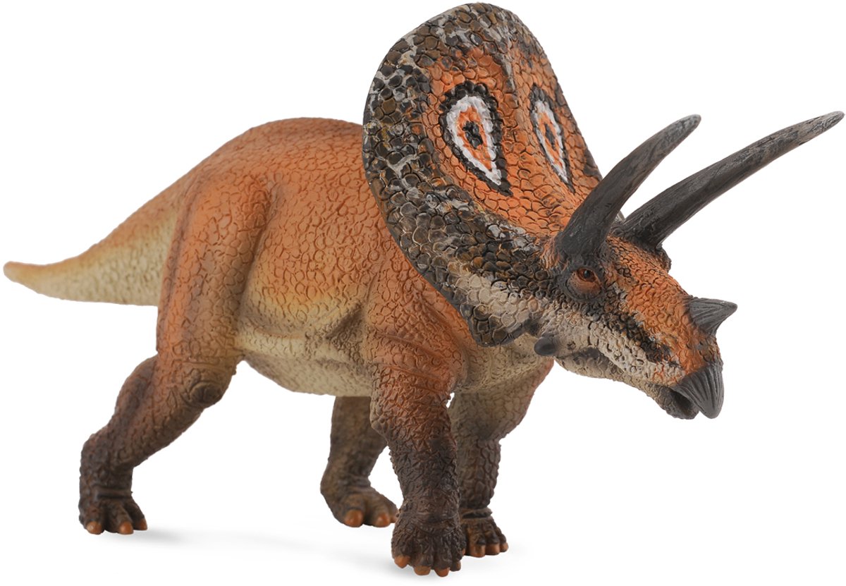 Figurine Collecta - torosaure - (l) - préhistoire - peint à la main - dinosaure - miniature