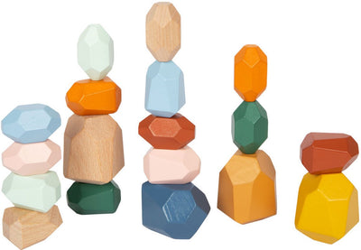 Balance d'équilibre en bois à petit pied Safari, 18dlg.