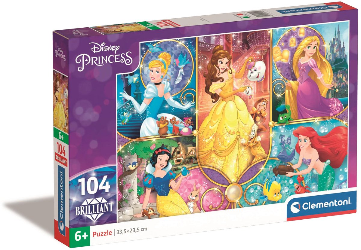 Clementoni Brilliant Puzzle Princess, 104st.